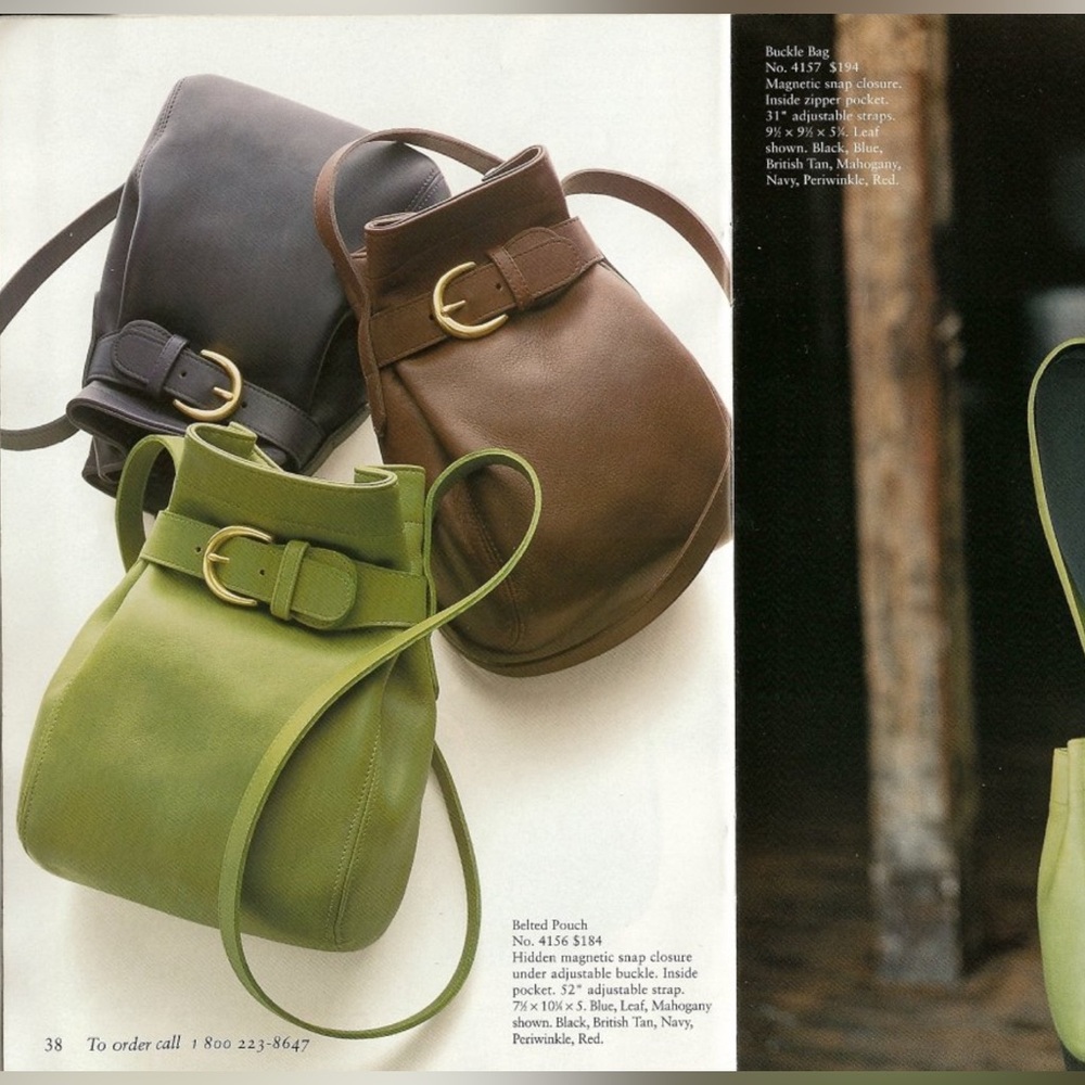 Coming Soon! Rare Vintage Coach Belted Pouch Crossbody| Soho | Leaf Green | 4156 - Picture 4 of 4